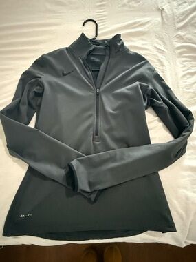 Nike Charcoal Gray Half-Zip Performance Pullover